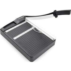 Paper Cutter,Paper Trimmer12" Cutting Length Heavy Duty Guillotine Paper Slicer with Safety Guard and Blade Lock,12 Sheets Capacity,Ideal for Offices,Homes,Printing Shops,Photo Studios (Grey)