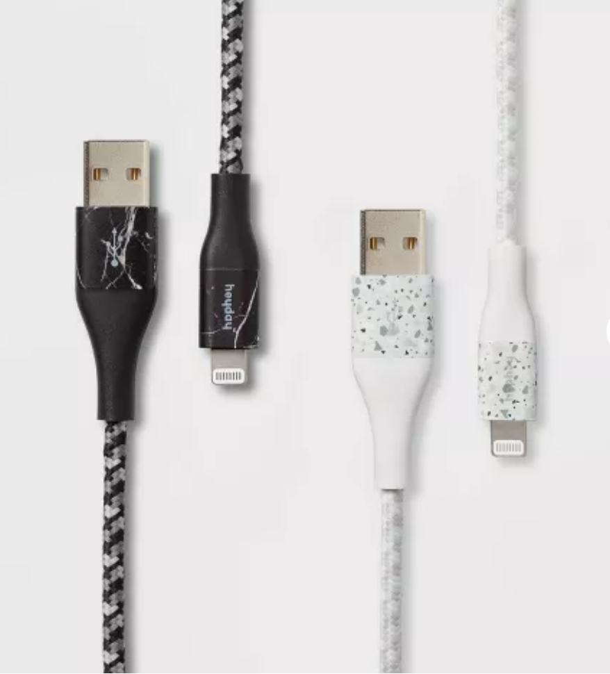 6' Lightning to USB-A 2pk Braided Cable - heyday™