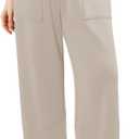 Angerella Womens Baggy Wide Leg Pants High Waisted Casual Lounge Pant Loose Comfy Stretchy Trousers with Pockets