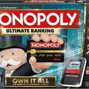 Hasbro Gaming Monopoly Ultimate Banking Edition Board Game for Families and Kids Ages 8 and Up, Electronic Banking Unit, Original version