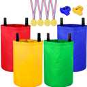 Potato Sack Race Bags, Colorful Durable Sack Race Bags Outdoor Lawn Games for Kids & Childrens, No Odors or Messy Fibers, Birthday Party and Outdoor Family Games Set, 22.9” x 27.5”