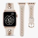 Minyee Leather Band Compatible with Apple Watch Bands 38/40/41/42/44/45/46/49mm Women,Dressy