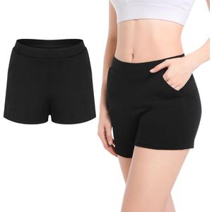 Incontinence Underwear for Women Washable - Womens Leak Proof Underwear Reusable Incontinence Underwear for Women Bladder Control Incontinence Overnight Sleep Shorts Boyshort Black-Medium