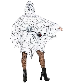 Morph Spider Costume For Women Poncho, Halloween Poncho For Womens, Halloween Costumes For Women Adult Spiders