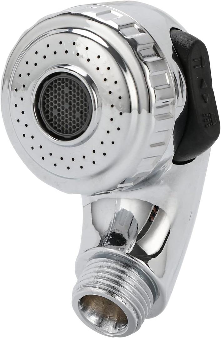 LukLoy 1 Pack Salon Shampoo Bowl Sprayer Head Side Control 2-Mode Switch, High-Pressure Professional Standard G1/2 Handheld Faucet Sprayer Replacement for Salon Sink Hose, Spa & Pedicure Chairs