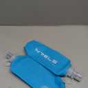 TPU Soft Flask Lightweight Portable Reusable Water Bottle,BPA Free Collapsible Flask for Hydration Pack in Running Hiking Cycling and Marathon (500ml/16.9oz-2 Pack-Light Blue)