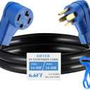 Kanayu 6.6 FT 4 Prong Dryer/EV Extension Cord 30 Amp NEMA 14-30P to 14-30R for Level 2 EV Charging and Dryer Power Flexible Cable STW 10 Gauge Cord with Grip Handle ETL Listed (Blue and Black)
