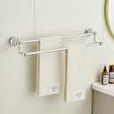 Antique Bathroom Double Towel Bar Chrome, 24 Inch Towel Racks for Bathroom Wall Mounted,Bathroom Towel Holder,Bathroom Two Towel Hanger Rod