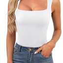 Women’s Cut Out Short Sleeve Top Summer Sleeveless S White