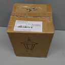 15" Dusk to Dawn Outdoor Post Light, Modern White Outdoor Lamp Post Light Fixture, Lamp Posts Exterior Lighting Pole Lantern for Outside Porch Garage Street, Waterproof Aluminum & Glass, 1 Pack, E26