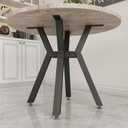 Metal Table BaseModern Coffee Table Legs 28 Inch, Dining Table Legs for Glass, Marble, and Wood Table Tops, Heavy Duty Desk Legs Furniture Legs for Home,Kitchen,Office (Black)