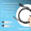 000-00128-001 4-pin Power Cord Fit for Simrad GO9/12, Vulcan 7/9/12, NSS EVO3, ZEUS2,ZEUS3 for Power in, Power Control Bus and External Alarm (6.5 Feet)