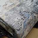 jinchan 8x10 Large Area Rug Vintage Washable Non-Slip Rug for Living Room Bedroom Dining Room Kitchen Home Office Thin Elegant Retro Lightweight Chenille Rug Warm Taupe