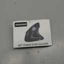 Bluetooth and 2.4G (2-in-1) Rechargeable Wireless Mouse, Ergonomic Vertical Design, 1000/1200/1600 DPI, 6 Silent Buttons, for Laptop, Computer, PC, MacBook, Chromebook-Black