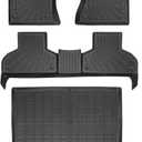 Priprilod Floor Mats Fit for BMW X5 (F15) 2014-2018 All Weather Protector TPE Floor Liners Custom Fit Car Mats Non-Slip