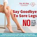 Bluemaple Thigh High Compression Socks for Women and Men Circulation(3 Pairs) Over the Knee-Best Support for Running,Travel (Small-Medium, Pink/Grey/Fluorescent Green)