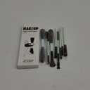 Jessup Makeup Brushes Set 10pcs, Double Sided Foundation Contour Blush Highlight Blending Eyebrow Brush Eyeshadow Eyeliner Concealer Brush, Bright Cyan Cruelty Free Cosmetic Tools T500