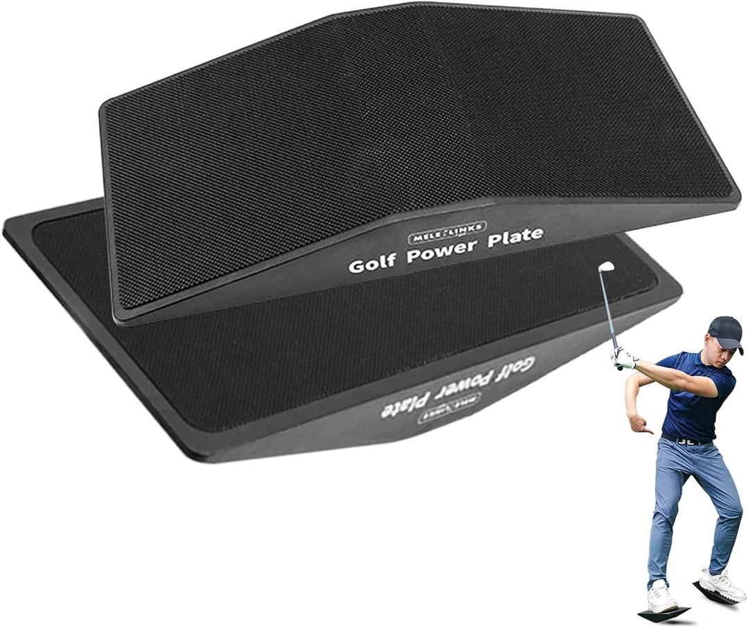 Golf Swing Training Aid Pressure Plate 2 Pack, Weight Shift Balance Board Set, Golf indoor Teaching Aid for Improved Golf Game Pressure Board Golf Trainer Beginner Gifts, Golf Spedd Practice Equipment