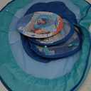 SwimWays Baby Spring Float with Adjustable Canopy and UPF Sun Protection, Blue Lobster