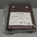 Calvin Klein - Queen Bed Sheets, Relaxed Garment Washed Cotton Percale Bedding Set with Matching Pillowcases, Deep Pockets, Oeko-TEX Certified (Washed Percale Earth Brown, Queen)