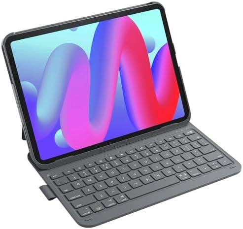 Inateck for iPad 10th/11th Gen Case with Keyboard, Ultralight Keyboard with Pen Holder for A16 2025/10th Gen(2022 10.9"), Air 11" M4/M3/M2 (2026/2025/2024), Air 5/4, Pro 11 4/3/2/1,AirTap Gray