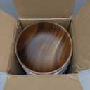 Acacia Wood Salad Bowls 6.3inches Set of 4 Individual Large Wood Bowl for Fruits Salads and Decoration