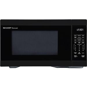SHARP Countertop Microwave Oven with Removable 12.4\" Carousel Turntable, 1000 Watt, 1.1 Cubic Feet, Black