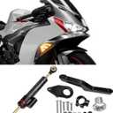 For Ninja ZX-6R ZX636 ZX6R ninja zx6r zx636 2026 2025 2024 2023 2022-2013 motorcycle accessories steering shock absorber steering shock absorber stabilizer steering damping bracket (black kit)
