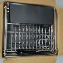 Delamu Stainless Steel Dish Drying Rack, Expandable Dish Drainer, Anti-Rust Large Dish Racks for Kitchen Counter, Dish Strainers with Drainboard, Utensil & Cup Holder, 13.4"-28.7" L x 11.8" W, Silver, 1 Tier