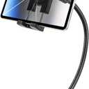 Car Seat Rail Tablet Holder for Truck, Gooseneck Heavy-Duty Front Passenger Seat Tablet Mount, 20inch Adjustable Metal Arm Compatible with 4-13" iPad Pro Air Mini, iPhone, Galaxy Tabs, Z Fold, Fire HD