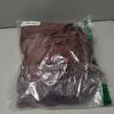 Wenrine Women Long Sleeve Bubble Mini Dress Bodycon Mock Neck Casual 2025 Cocktail Club Party Dresses (Brown)