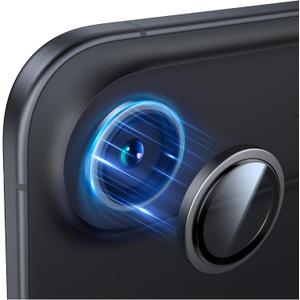 TORRAS 3-Year Ultimate Durability for iPhone Air Camera Lens Protector-1:1 Invisible Fit & Ultra Clarity, Military-Grade 9H+ Aerospace Glass Anti-Scratch Easy Installation,Black