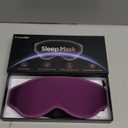 Fygrip 3D Eye Mask Sleep Mask for Men & Women, 100% Pressure-Free & Light Block-Out Eye Mask for Sleep with Easy Adjustable Strap, Night Eye Cover for Travel, Purple