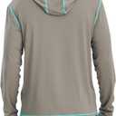 Fishing Shirts for Men,Long Sleeve Rash Guard Shirts Sun Protection Hoodie Athletic Running Hiking Shirt 1/2 Packs