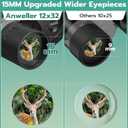 Anweller Binoculars with Camera, 12x32 High Powered Compact Binoculars for Adults and Kids, for Bird Watching, Cruise Ship, Hunting, Travel, Hiking, Sport Games, Concert, with 8GB Card