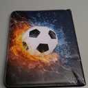Trading Card Binder with Sleeve, 900 Pockets Soccer Card Binder Sports Cards Storage Organizer for Football Baseball or Game Trading Cards with 50 Removable Sleeves Cards Collector Album