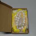 2 Pcs Halloween Costume Accessories Yellow Sun Headband Hair Ornament Pearl Necklace for Dress up Cosplay Party