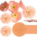 Peach Crepe Paper Roll - 81' - Premium Quality, Shrink Wrapped - Perfect for Crafts, Decorations & Events
