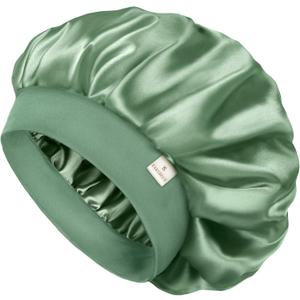 YANIBEST Silk Bonnet for Men Women Hair Bonnet for Sleeping Double Layer Satin Bonnet for Natural Curly Hair Unisex Sleep Cap