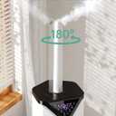 5Gal Smart Humidifier Large Room up to 2800ft, 1000mL/h, APP & Remote Control, 180 Auto Rotating Nozzle, 24H Timer, 60H Supersized Cool Mist Humidifiers for Whole House Home Office Plants