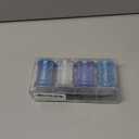 PIXGLITTER 4 Colors Fine Glitter Powder, Craft Glitter Powder Shake Jar for Resin Jewelry Art Crafts Making, Cosmetic Glitter for Nail Body Hair 1.5oz/ Bottle (Silver+3 Blue)