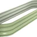 Winpull Raised Garden Bed Kit, 8x2x1 ft Galvanized Planter Box Outdoor, Oval Large Metal Raised Beds for Gardening Vegetables Flower Herb (Avocado Green)