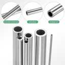 M METERXITY 250mm 304 Stainless Steel Tube, 1mm 2mm 3mm 4mm 5mm 6mm OD 0.15/0.6/1mm Wall Thick Seamless Straight Metal Pipe Tubing for Construction/Machining/Crafting [Set of 6 Sizes]