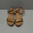 Amazon Essentials Women's Two Band Ankle Strap Open Toe Flatform Sandal Size 8