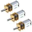 3pcs DC 6V 500RPM N20 High Torque Speed Reduction Motor 3mm Shaft Mini Metal Gearwheel Gear Motor with Metal Gearbox Micro Motor for DIY RC Toys