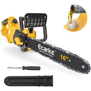 Ecarke 16-Inch Brushless Chainsaw Compatible with Dewalt 20V
