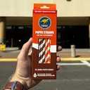 Surge 30 Paper Straws, Brown 