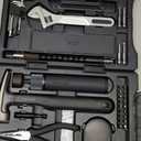 HOTO 40-Piece Tool Kit, Household Essentials Tool Set w/Smart Electric Screwdriver (LED, 3 Torque) + 14 Tools & 26 Accessories | Pro-Grade Compact Organizer for Home, Dorm Repairs, DIY