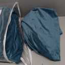 H.VERSAILTEX Real Velvet Plush 3 Piece Stretch Sofa Covers Couch Covers for 2 Cushion Couch Sofa Slipcovers Width Up to 90 Inch Feature Thick Soft Stay in Place (Large Sofa, Peacock Blue)