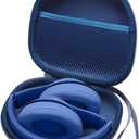 Headphone Headset Case Compatible with JLab JBuds Lux ANC/Beats/JBL/TOZO/BERIBES/Picun/KVIDIO Noise Cancelling Over-Ear Foldable Headphone, Blue